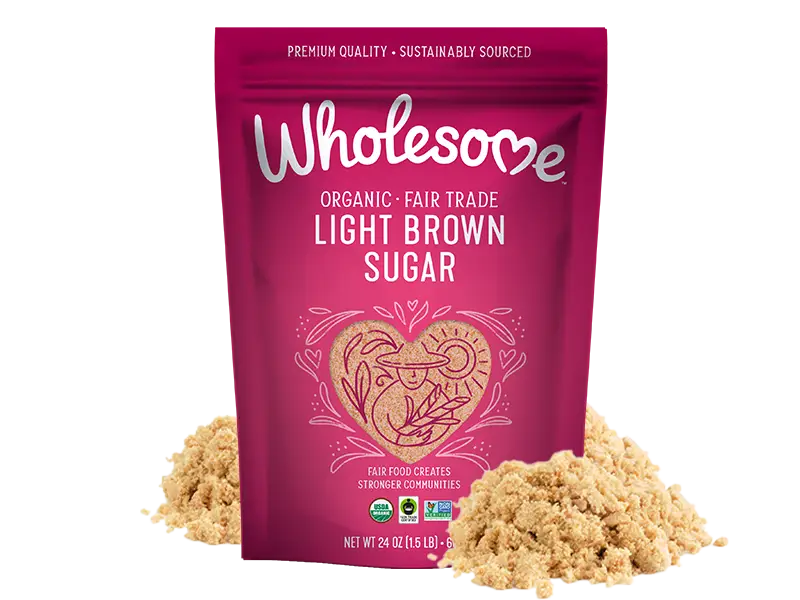 Wholesome light brown sugar